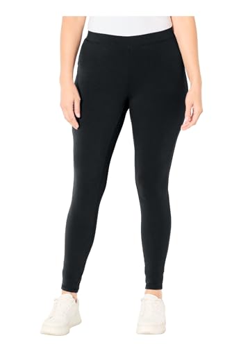 Catherines Women's Plus Size Suprema Legging - 1X, Black at Amazon